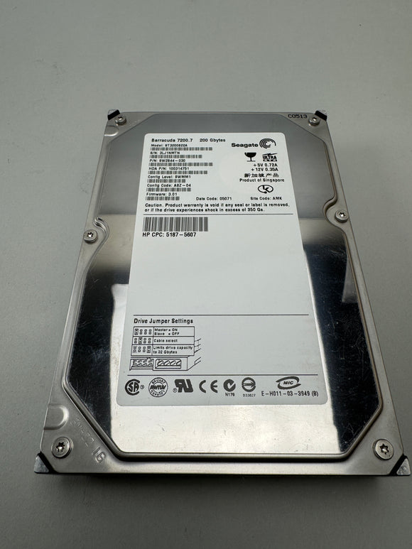 Seagate Barracuda 7200.7 ST3200822A IDE Hard Drive 200GB