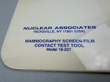 Nuclear Associates Mammo Screen Film Contact Test Tool, Model 18-207