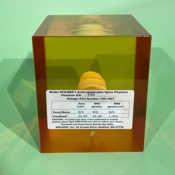 Hologic DPA/QDR-1 Anthropomorphic Spine Phantom PN 030-1967