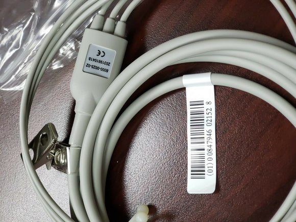 Zoll ECG Cable, 3LD AHA, SNAPS P/N 9500-0229